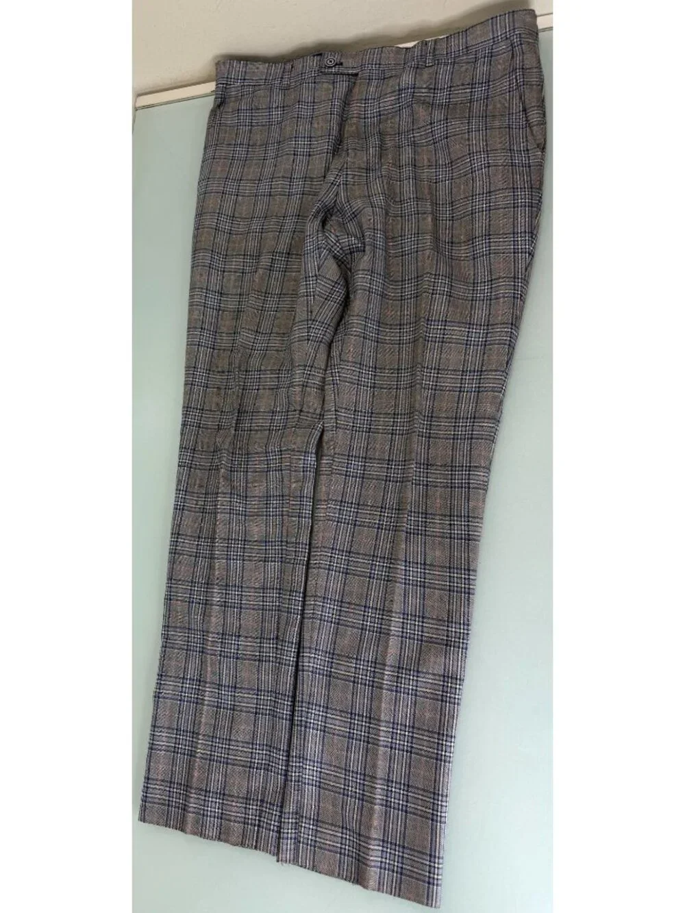 Paisley & Gray 2 Piece Suit Slim Fit 40L Blazer 34X32 Pants Double Vent Plaid - Picture 3 of 16